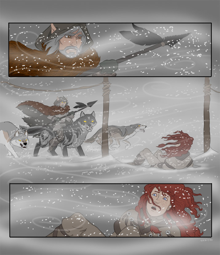 Illo for Gathering Storm p7 (2014 Strong Emotions Contest)(2011 Summer Comments Challenge)